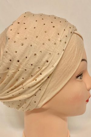 Turban jersey croisé strass