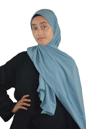 Hijab soie de Médine liseré strass