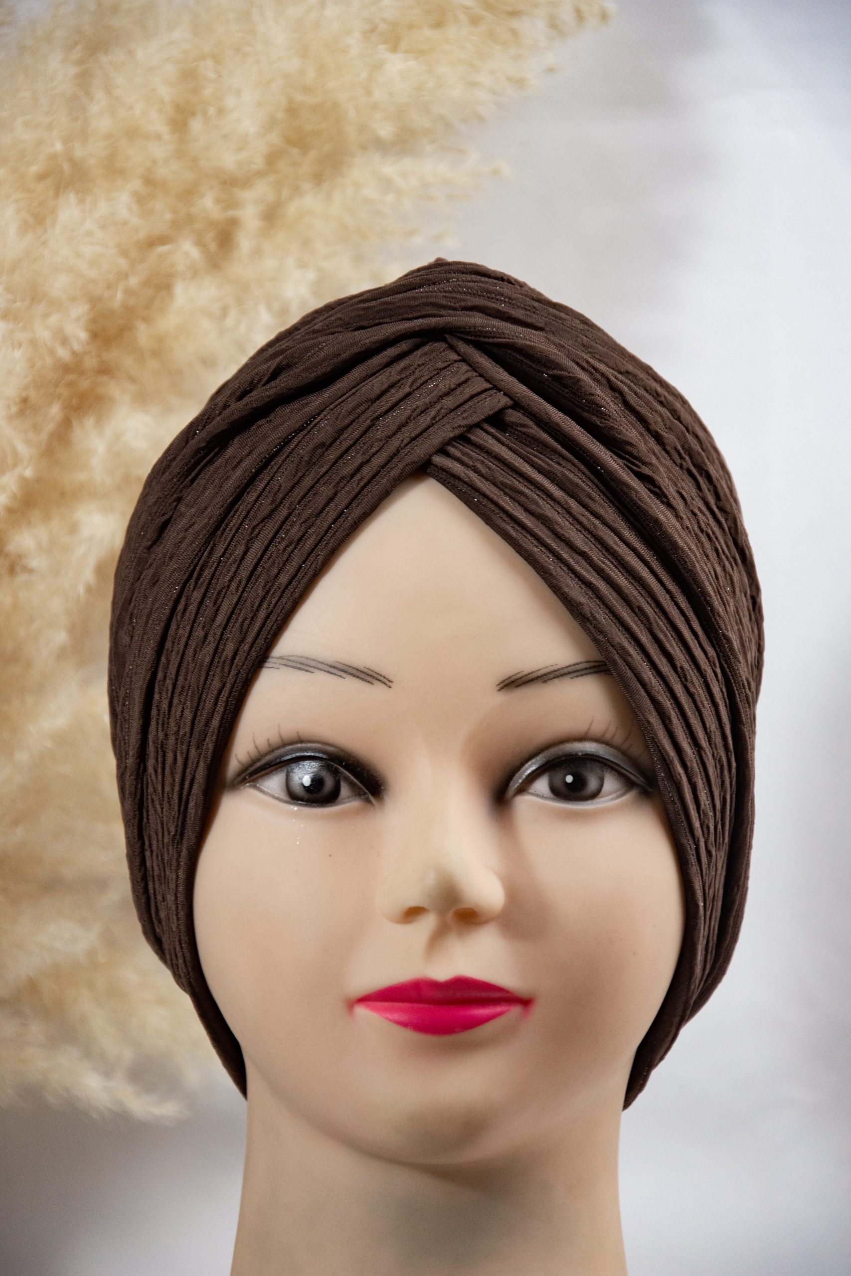 Turban fashion croisé pailleté – Image 4